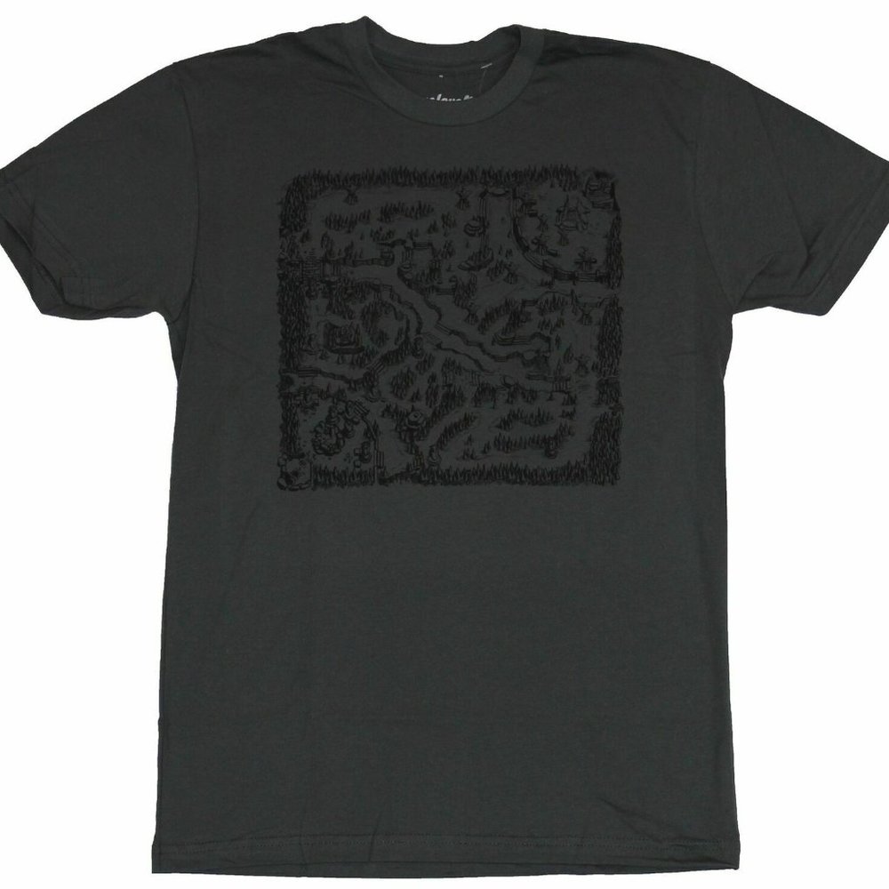 DotA 2 Battlefield Map Image Mens Medium Charcoal Gray T-Shirt Valve WeL…